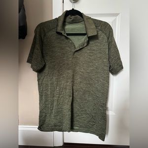Green Lululemon golf polo